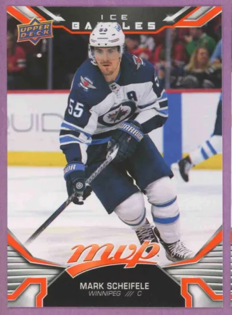 2022 22-23 Ud Mvp Ice Battles Parallel Winnipeg Jets Mark Scheifele #22