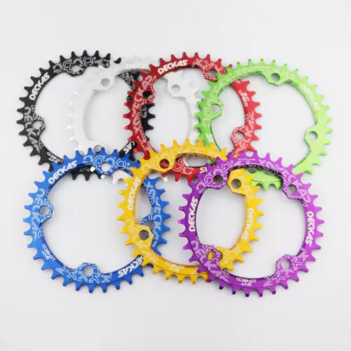 UK STOCK 104BCD 32T-38T Narrow Wide Bike MTB Chainring Single Tooth Chain Ring