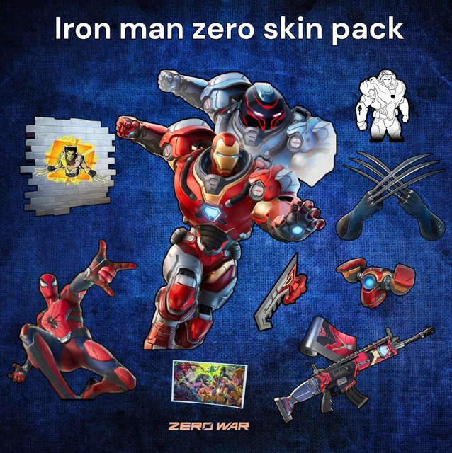 FORTNITE MARVEL IRON Man Zero War Rare Bundle Skin Outfit (DLC) Key