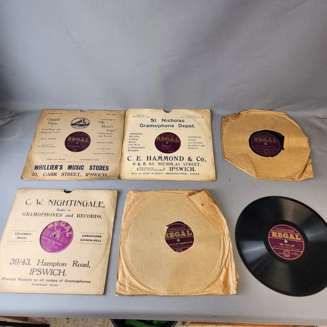 Gramophone Regal - Mixed Lot - Job Lot Vintage - Ipswich Records - Free P&P Prop