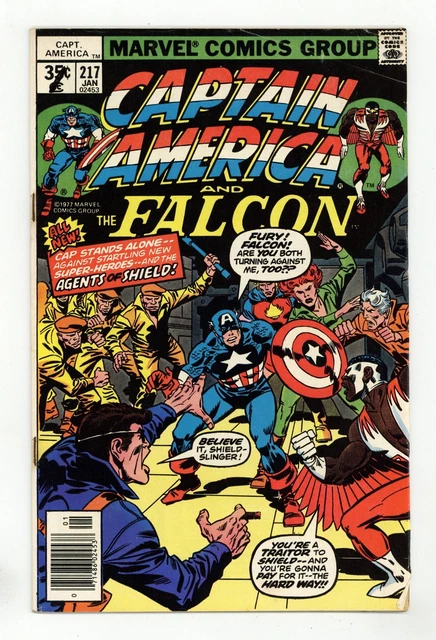 Captain America #217 VG- 3.5 1978 1st app. Quasar aka Marvel Man aka Marvel Boy