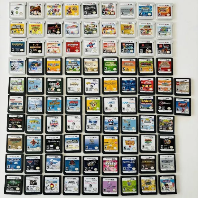 U PICK - Nintendo 3DS 2DS DS Game Carts - Mario Pokemon Sonic Lego Donkey Kong +