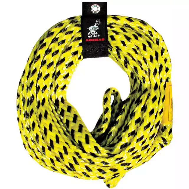 Airhead AHTR-6000 60 ft Tow Rope 6 Rider Inflatable Tube 6000 lb Boat Watersport