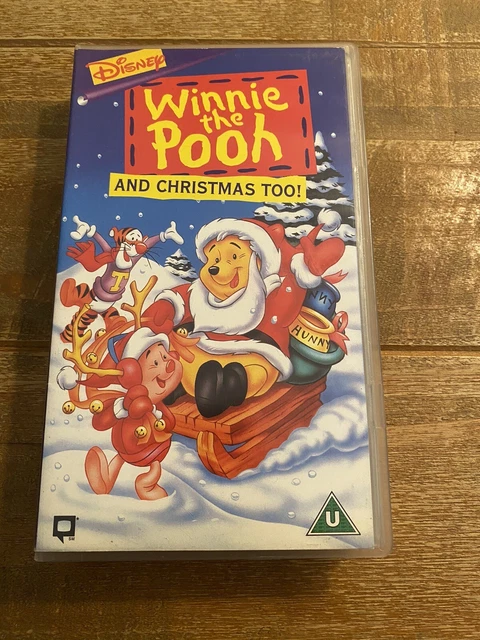 Winnie The Pooh And Christmas Too Vhs WINNIE THE POOH And Christmas Too VHS Video Disney Children’s Retro EUR