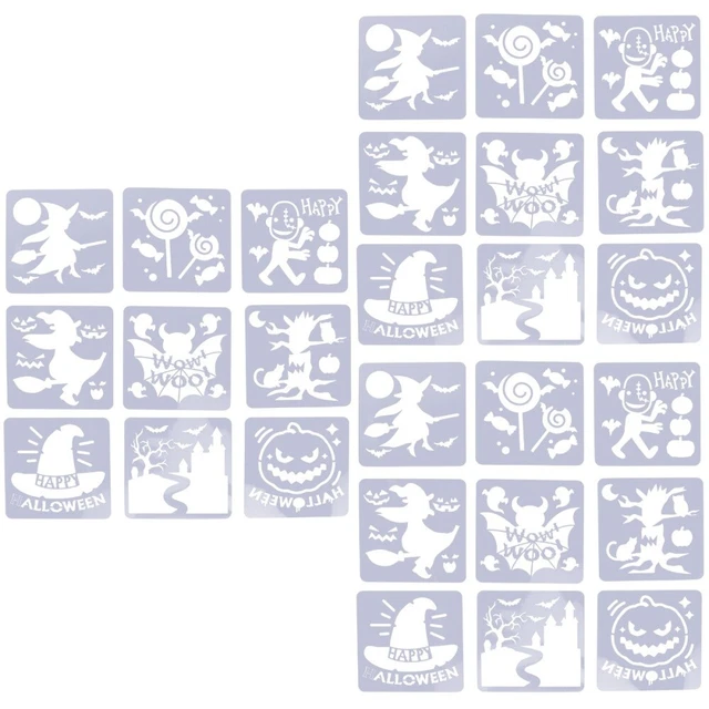 FREEBLOSS 10 Stencil Sashiko In Acrilico - Modelli Giapponesi Per Ricamo E Trapuntatura - 12x12 Cm