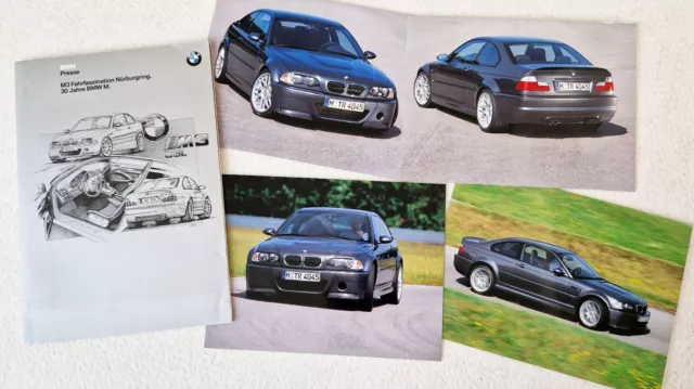 BMW M3 CSL E46 30 Jahre Years Anniversary Pressemappe Media Kit 2002 14