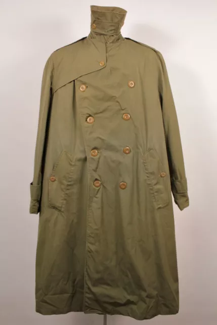 VTG MEN'S 1940S WWII US Army Officer's Overcoat / Trench Coat Sz M 38 ...