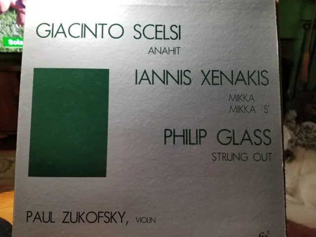 LP Glass-Scekis-Xenakis 'Strung Out' 1976 stereo
