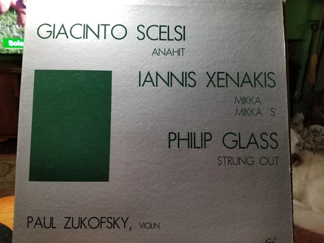 LP Glass-Scekis-Xenakis 'Strung Out' 1976 stereo LP Glass-Scekis-Xenakis 'Strung Out' 1976 stereo