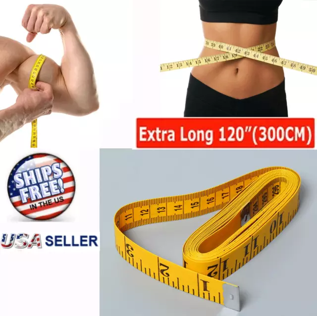 Body Measuring Tape Ruler Sewing Cloth Tailor Measure Soft Flat 60 inch 150  cm 