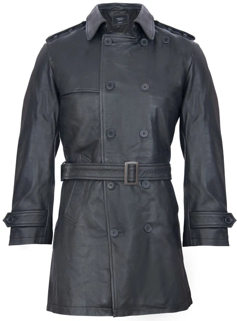 Object - Veste en cuir véritable - Noir