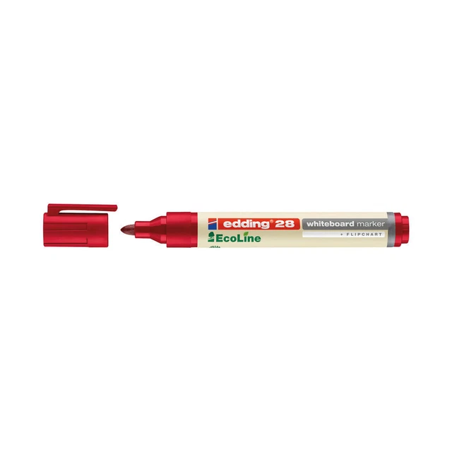 Edding 28 Ecoline Drywipe Markers Pack of 10 Red 4-28002