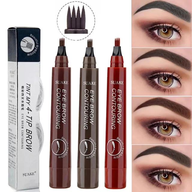 Augenbrauen Stift 3D Eye Brow Pen Tattoo Microblading 5 Farben Wasserfest 24h