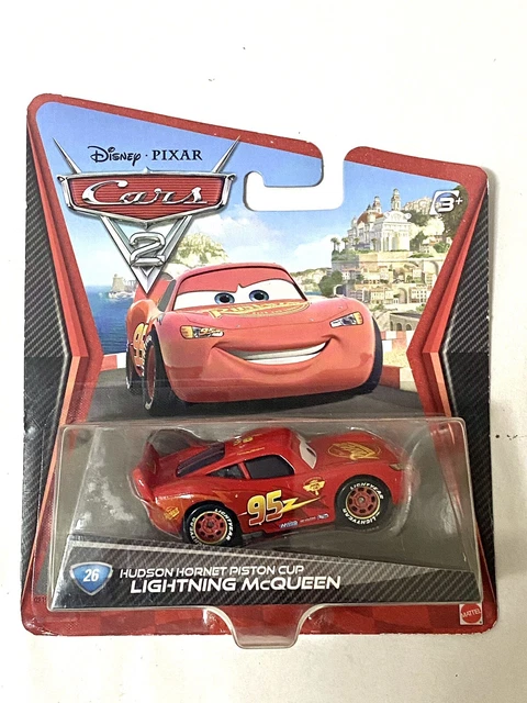 DISNEY PIXAR CARS Lightning McQueen Hudson Hornet Piston Cup #26 Mattel ...