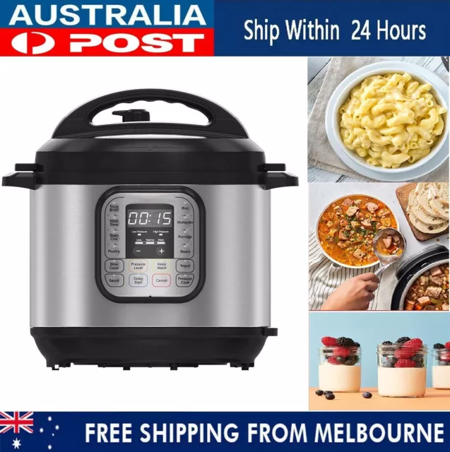 7 in 1 Electric Multi Function Pressure Cooker 6 L Cooking LED Display Steamer