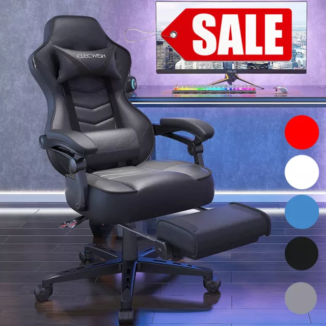 Executive Gaming Chair Office Ergonomic Computer Desk Swivel Massage Recliner