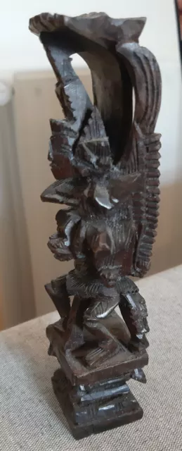 Sculpture bois GARUDA Indonésie Homme Oiseau BALI Bouddhisme Hindouisme 14,5cm
