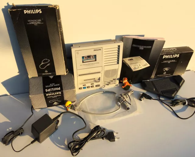 Philips LFH 0555/00B Mini Cassette Transcription System / Dictation Machine