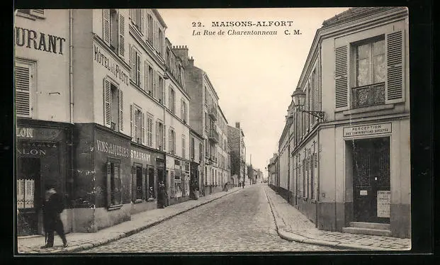 CPA Maisons-Alfort, la Rue de Charentonneau