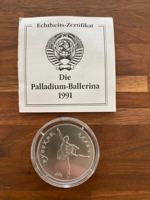 ballerina palladium coin 1991 1oz