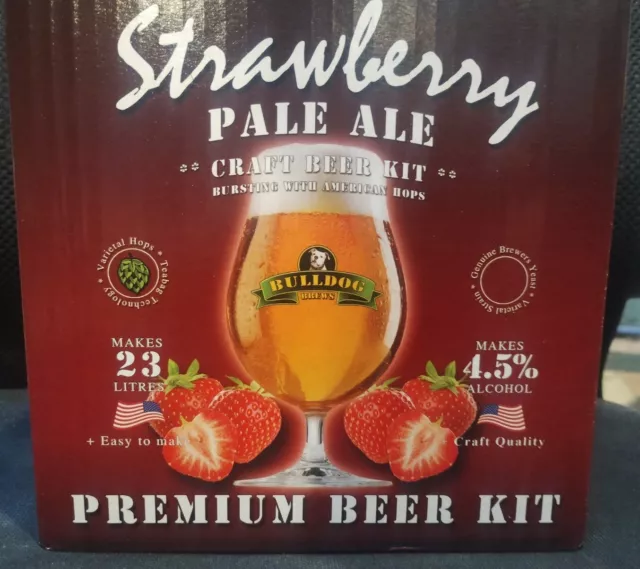 Kit birra artigianale premium bulldog birra fragola pallida birra