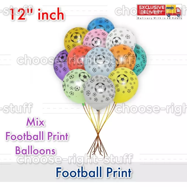 10 ,30 Piezas Globos Fútbol Estampado Metálico 30cm-30.5cm Baloon Varios Colores