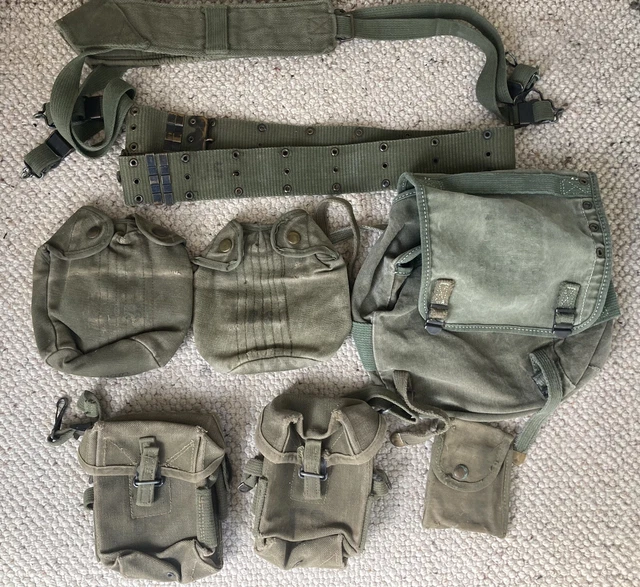 VIETNAM WAR US Army USMC Basic Field Gear Set Package Original Set (1 ...
