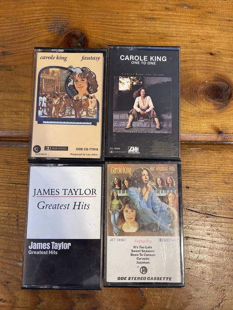 Lot Of 4 Carole King James Taylor Vintage Cassettes Greatest Hits Fantasy 1970’s