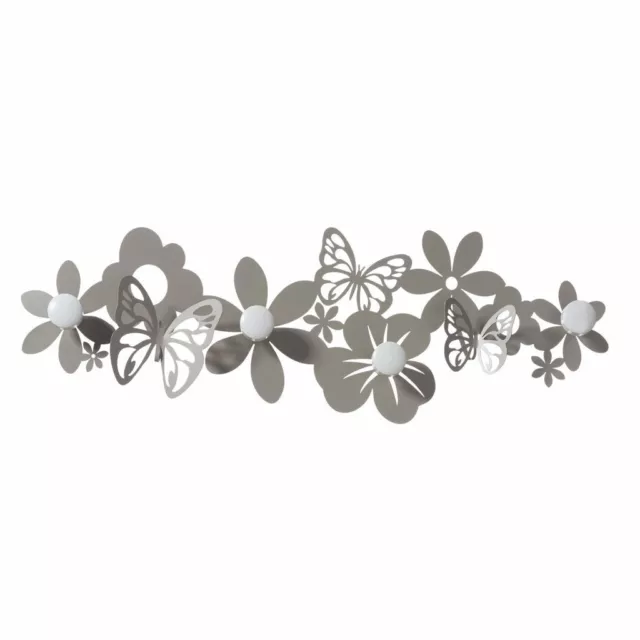 Appendiabiti da Parete Decoro Farfalle e Fiori  Sfarfalle design Arti e Mestieri 3