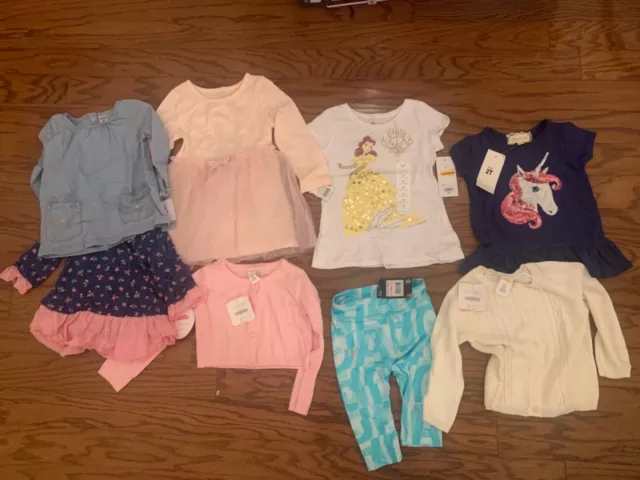 2T girls clothes lot 8 pieces $150 retail multiple brands incl Gymboree all NWT!