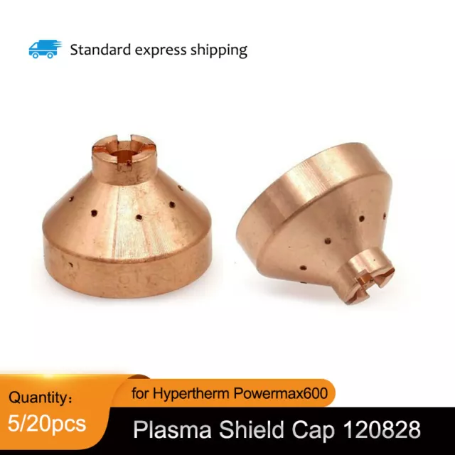 5/20pcs 120828 Plasma Cutter Shield Cap For Hypertherm Powermax600 Torch