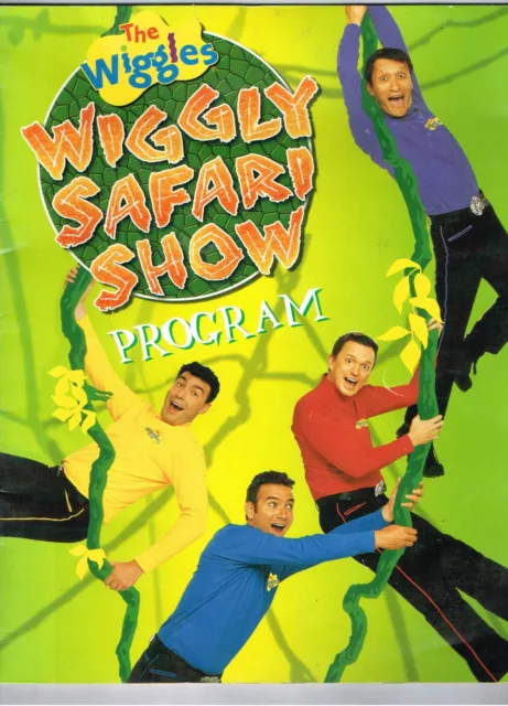 2002 the wiggles wiggly safari show TOUR PROGRAM RARE VHTF