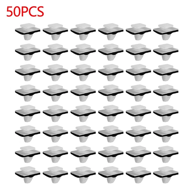 Clip Rivet con Sigillante Bianco 50pz Pannello Rocker Nylon 10mm Ultima Alta Qualità