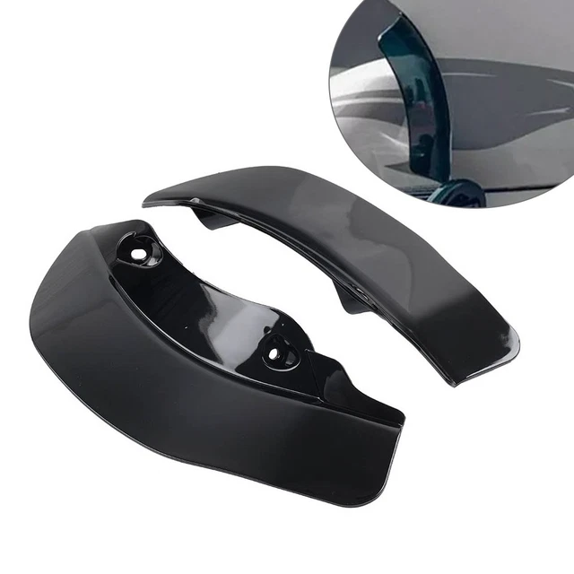 Black Upper Fairing Air Deflectors For Harley Road Glide 2015-2023 - Reduce Wind Buffeting & Noise