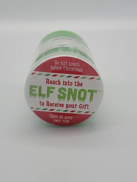 Portatarjetas de regalo Elf Snot mordaza de regalo de Navidad frasco de limo