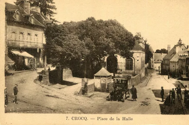 Carte CROCQ Place de la Halle