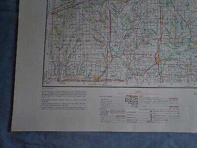 USGS Topography Map Quadrangle Indianapolis, IN; IL 1953 Rev 1974 1:250,000 3