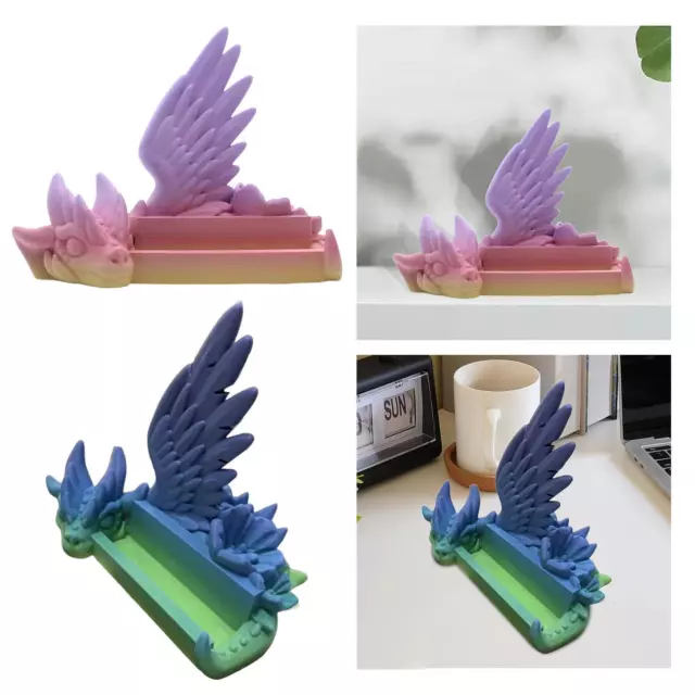 Dragon Statue Business Card Holder Card Display Stand for Countertop Desktop