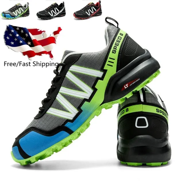 Hot Mens Waterproof Trail Hiking Boots Atheltic Non Slip Walking Outdoor Shoes