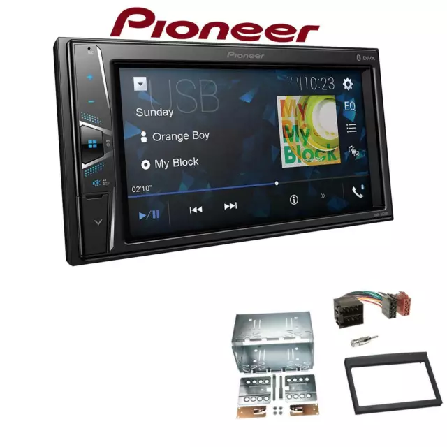 Pioneer Autoradio Bluetooth Touchscreen für Porsche Boxster 1996-2004 schwarz