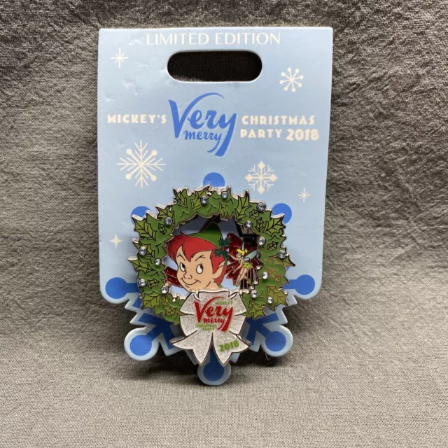 Disney Parks Mickey’s Very Merry Christmas Party 2018 Pin Peter Pan TinkerBell