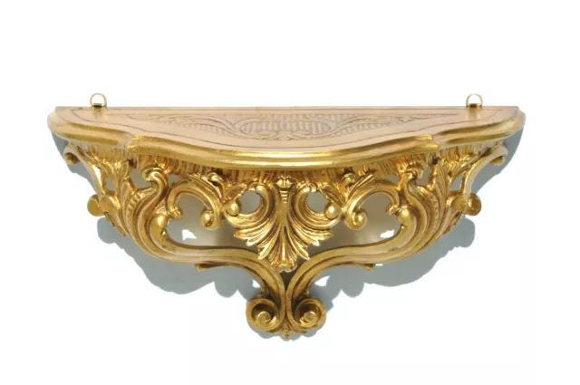 Console Mensola Stile Barocco Finto Vintage Veneziano Shabby-Chic Vari Colori