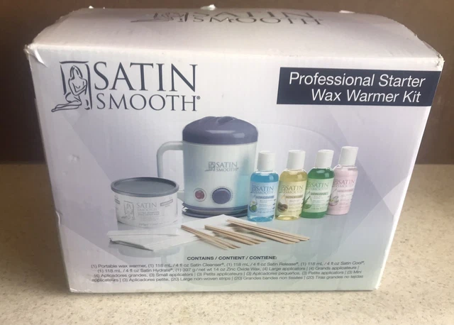 Kit calentador de cera individual profesional satinado suave