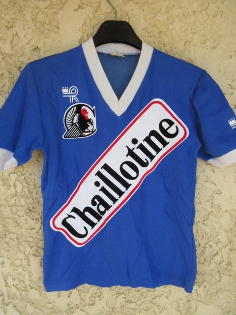 Maillot Kopa ES BRUGES Polyamide 80'S Heurtefeu Vintage Porté Football