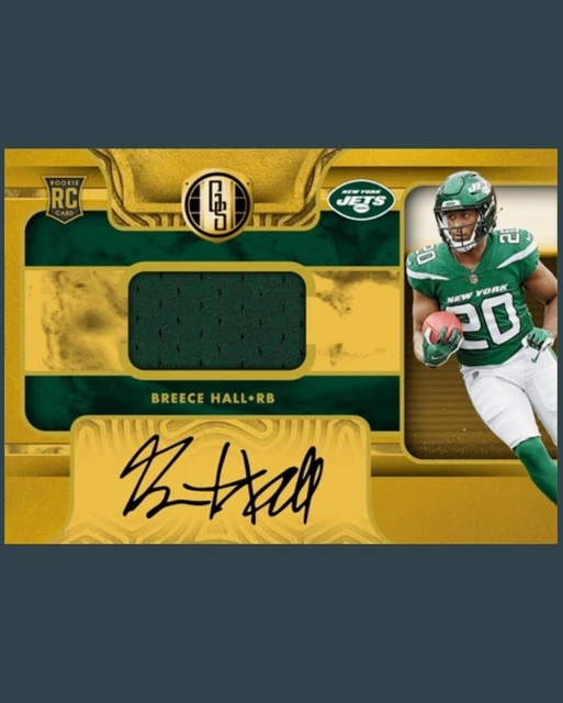BREECE HALL ROOKIE Patch Autograph Gold Standard NFL Blitz Digital 10.