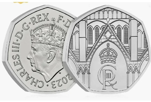 KING CHARLES 1ST NEW 2023 50p CORONATION COIN BRILLIANT UNCIRCULATED