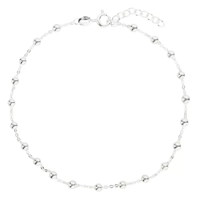 Fußkettchen, Fußkette, 925 Silber, Fußschmuck, 22-25cm, Modell 22