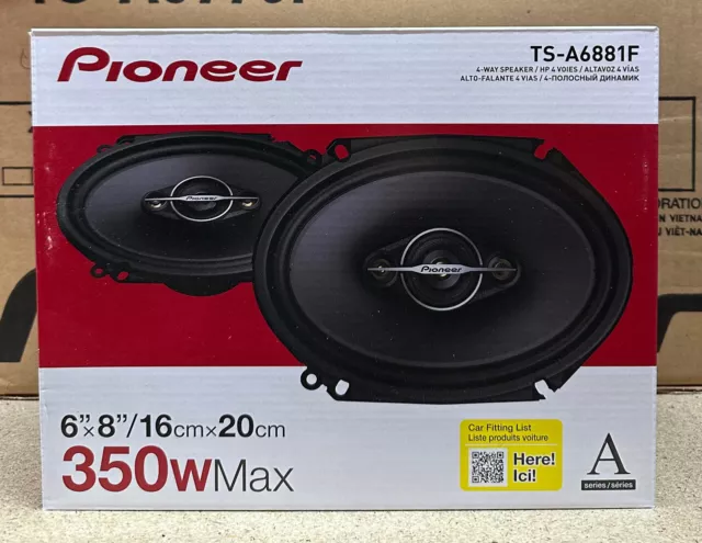 PIONEER 6x8" 6"x8" 6inch x 8inch 700W TOTAL CAR DOOR/SHELF COAXIAL SPEAKERS PAIR