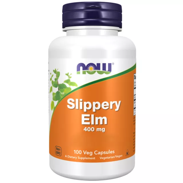 Now Foods, Slippery Elm, 400mg, 100 Veg. Kapseln - Blitzversand