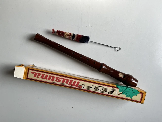 MUSIMA SOPRAN-BLOCKFLÖTE aus Ahorn-Holz mit Original Karton DDR EUR 10 ...